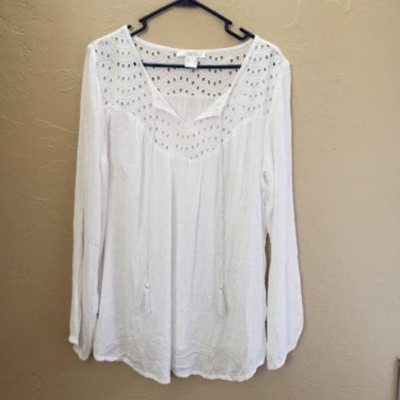 Lascana Tops - Flowy White Blouse